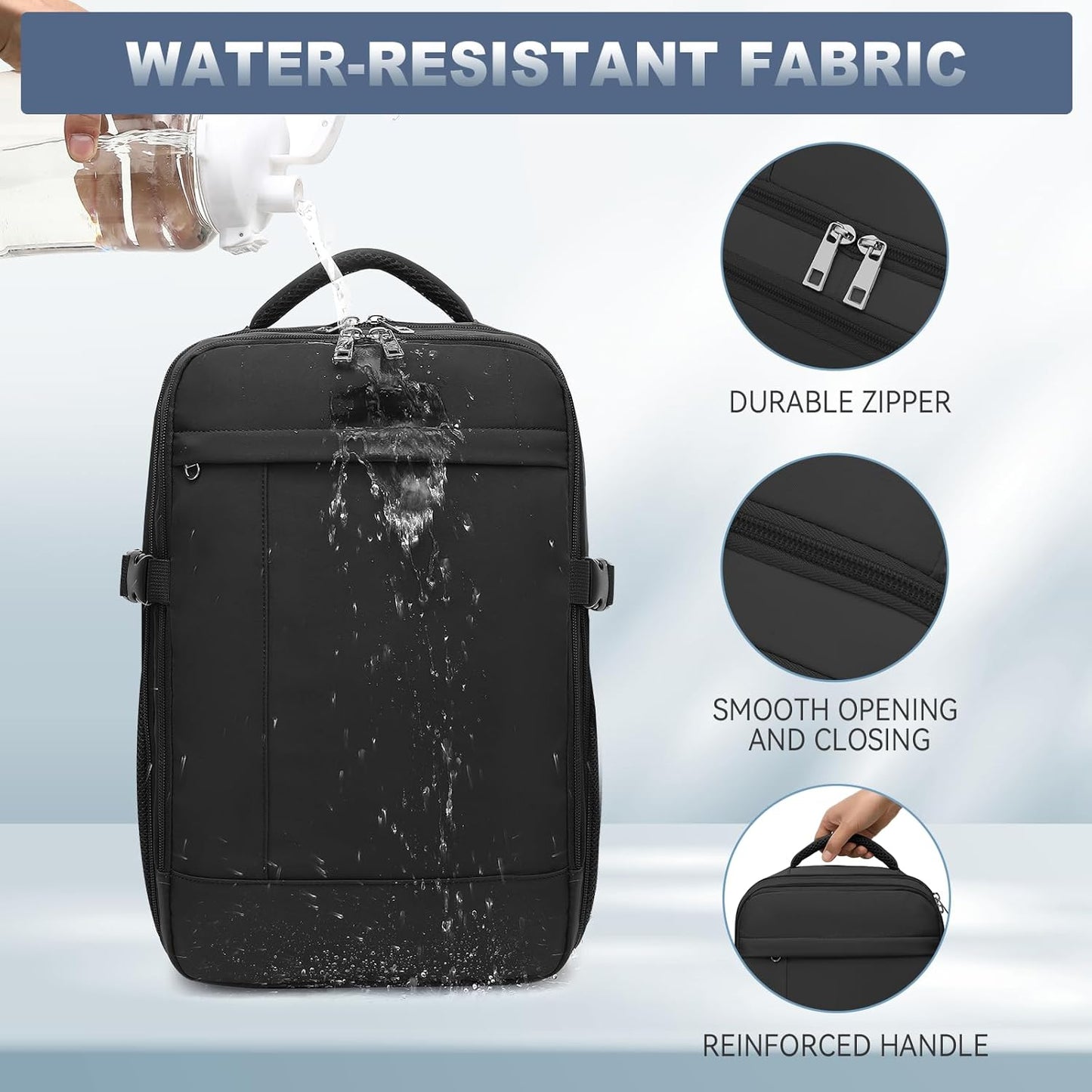 Ryanair Cabin Bags 40X30X20 Underseat Carry-Ons Travel Backpack with anti Theft Bag 20L Flight Bag 40X20X25 Hand Luggage Cabin Size Casual Daypack for Flights
