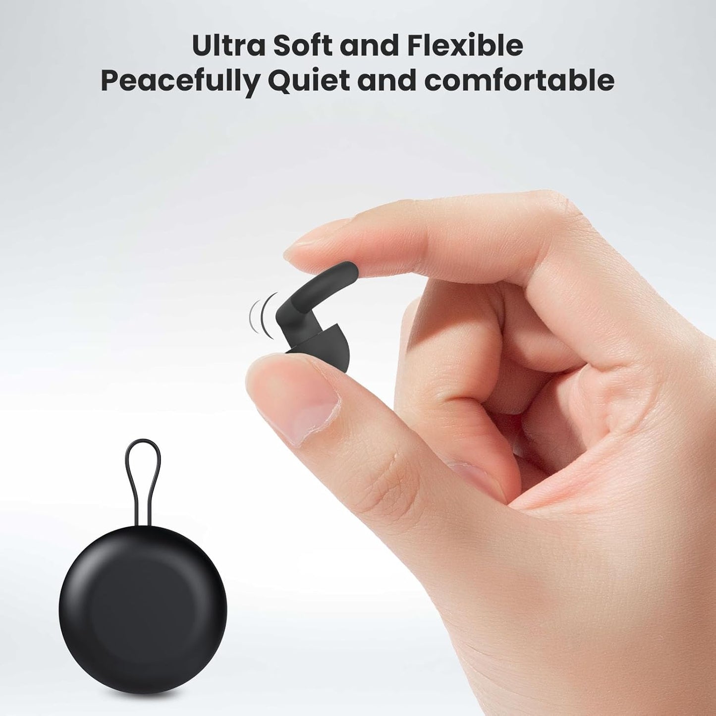 Ear Plugs for Sleeping, 2 Pairs of Reusable Earplugs for Noise Reduction 25Db-30Db with 8 Ear Tips, Soft Hearing Protection Earplugs for Concert,Noise Sensitivity, Study & Work