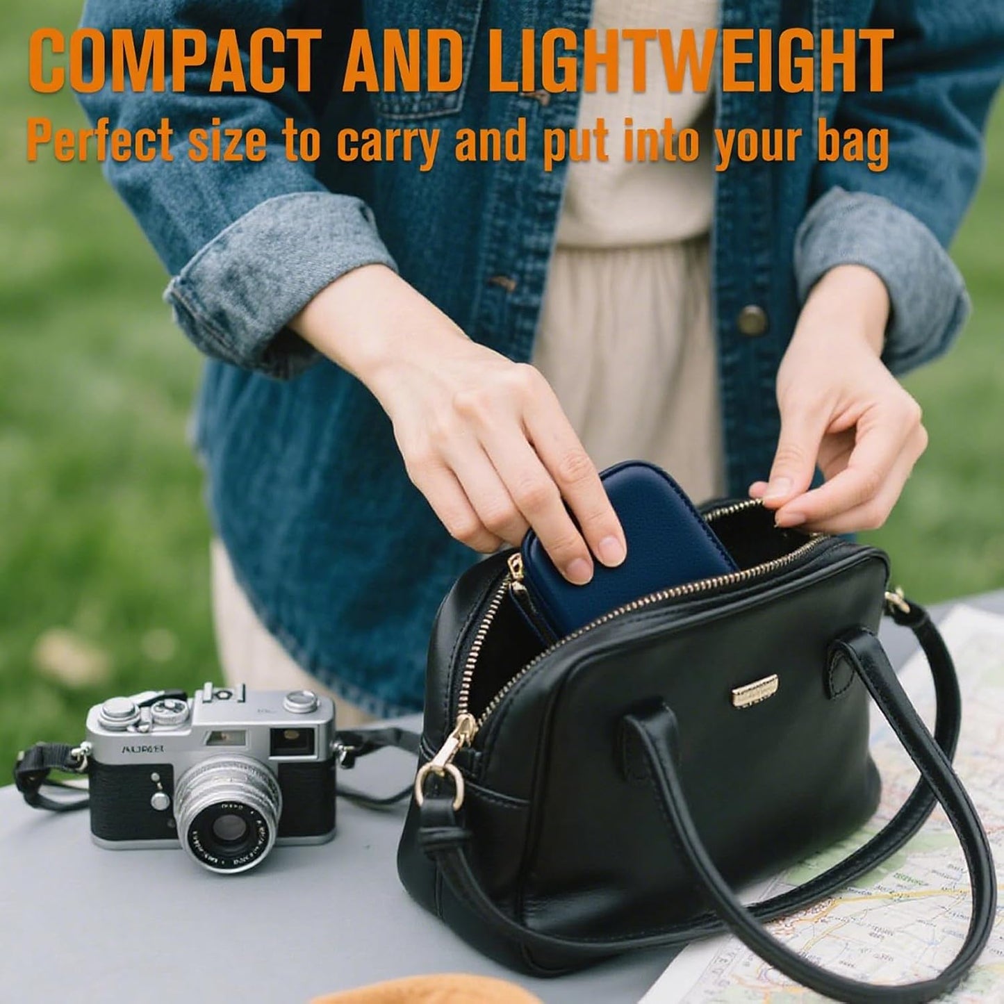 Travel Cable Organiser Bag, Portable Electronics Travel Organizer Tech Pouch, Universal Cord and Travel Gadgets Cable Pouch for Cables Power Bank Earphone USB Drive Hard Disk (Single-Layer Navy Blue)