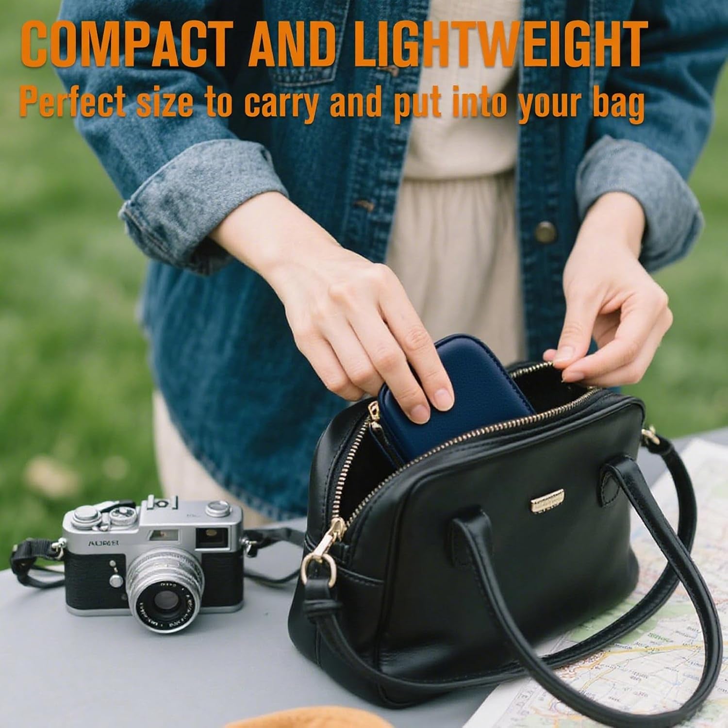 Travel Cable Organiser Bag, Portable Electronics Travel Organizer Tech Pouch, Universal Cord and Travel Gadgets Cable Pouch for Cables Power Bank Earphone USB Drive Hard Disk (Single-Layer Navy Blue)