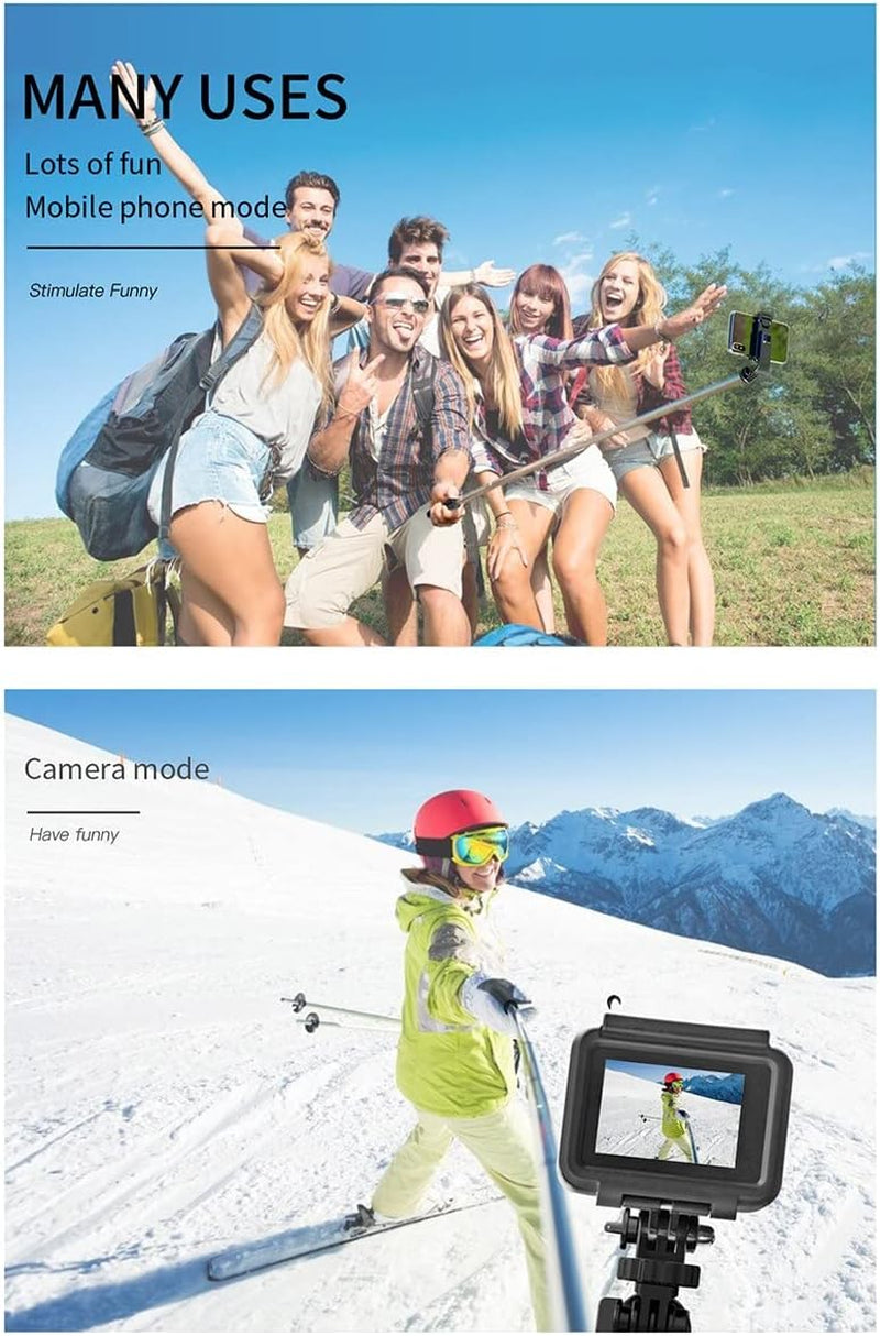 Selfie Stick, for Iphone 17 Pro 17 Pro Max 17E / Iphone Air / 16E 16 16 Pro 16 Pro Max 16 plus / 15 15 Pro 15 Pro Max 15 plus / 14 Pro Wireless Remote Tripod Head Mount Phone Camera Stand Selfie Stick