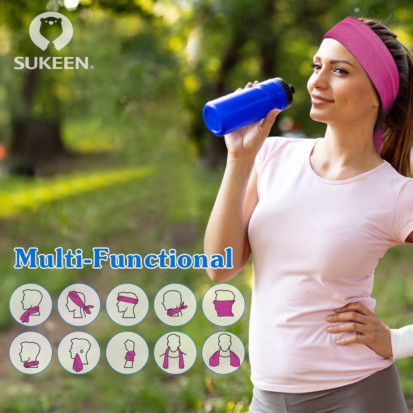 Cooling Towel, 40"X12" Cooling Towels for Neck, Soft Breathable Sweat Gym Towel, Stay Cool Ice Cold Towels for Sport Workout Yoga Golf Running Camping