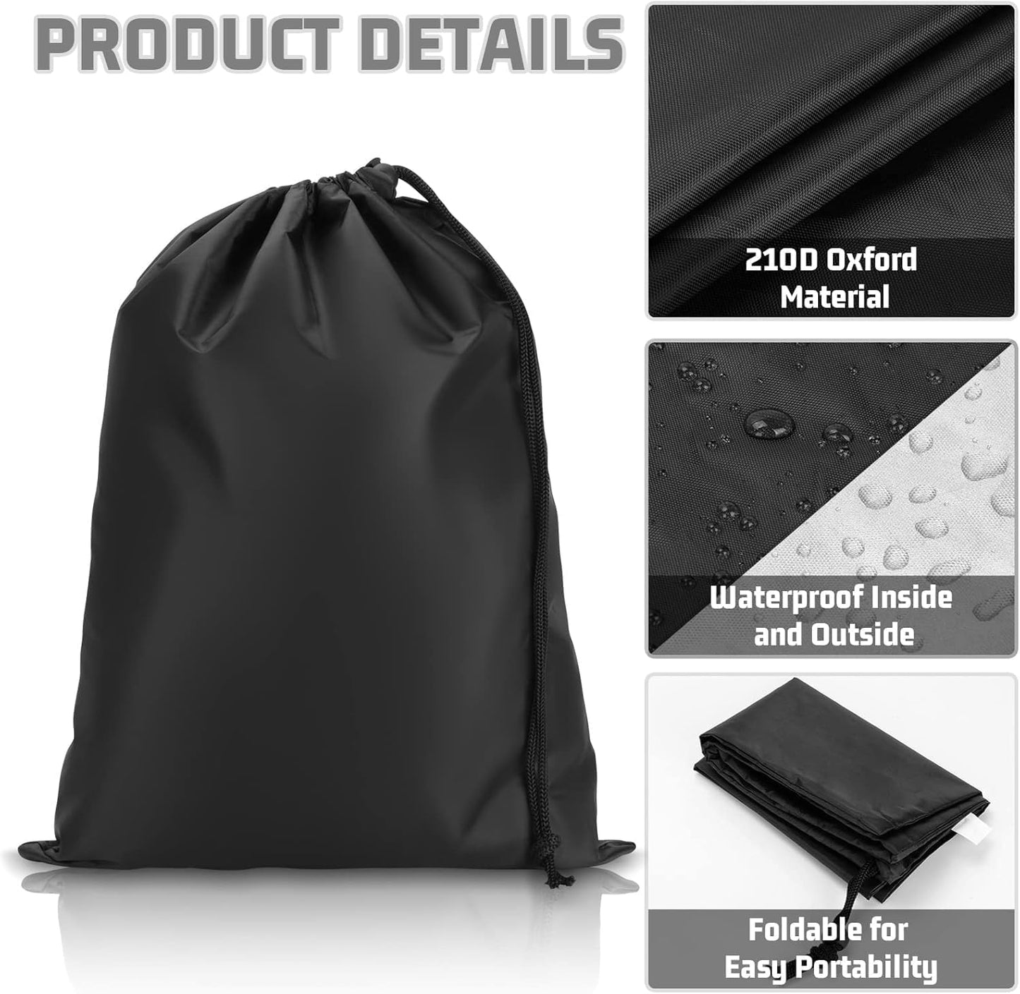 2Pcs Shoe Bag, Portable Shoe Bags for Travel, Dust-Proof Medium Packing Cloth Bag, Non-Woven Drawstring Storage Bag for Toy Shoes Boots High Heel Socks
