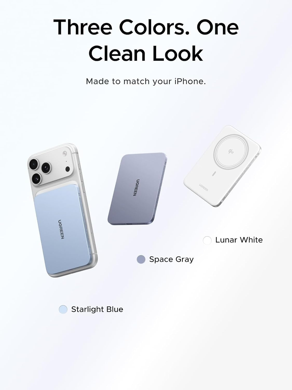 Magflow Air Ultra-Slim 5000Mah Magnetic Power Bank Qi2 Certified 15W Wireless Fast Charging Mobile Phone Portable Charger PD 20W USB-C Battery Pack Magsafe Compatible for Iphone 17-12, Gray