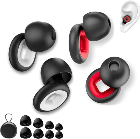 Artevive Moto Earplugs - 27 Db, Ultra-Comfy Reusable Noise-Reducing Earplugs for Sleep, Focus (Mix, 1)