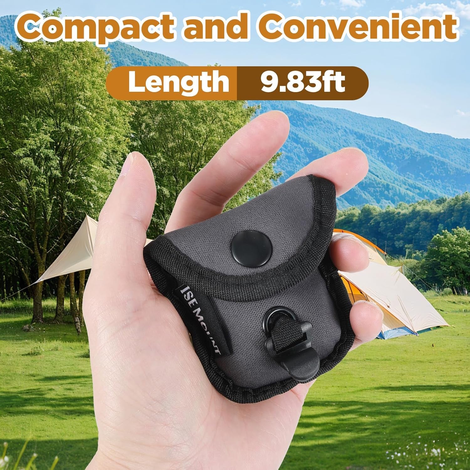 Travel Washing Line Camping Compact Portable Clothesline Non-Scratch Clothes Line Heavy Duty Buckle System with 24 Beads for Outdoor Camping, Cruise Ships, Indoor Backyard, Balcony(Dark Gray, 300Cm)