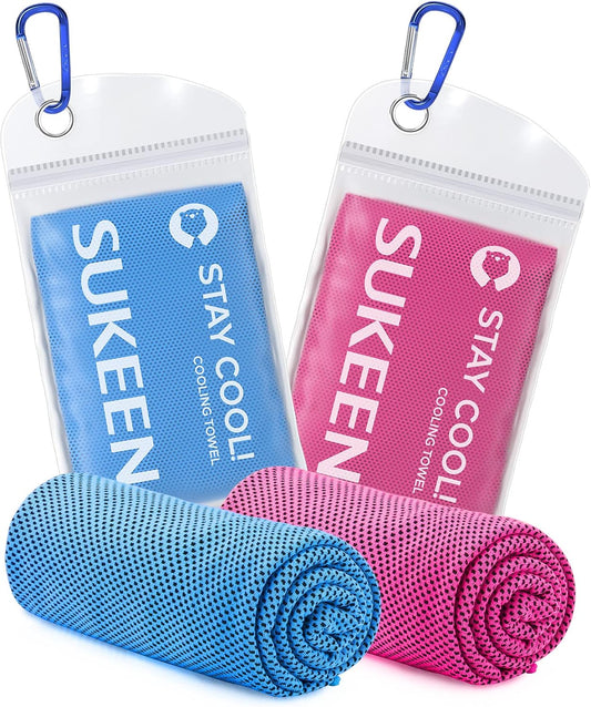 Cooling Towel, 40"X12" Cooling Towels for Neck, Soft Breathable Sweat Gym Towel, Stay Cool Ice Cold Towels for Sport Workout Yoga Golf Running Camping