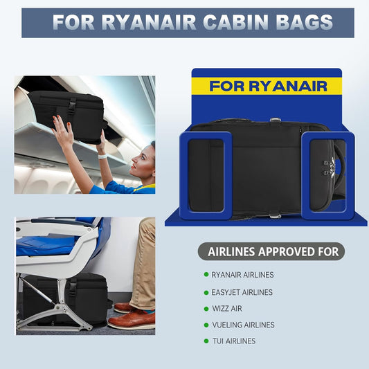 Ryanair Cabin Bags 40X30X20 Underseat Carry-Ons Travel Backpack with anti Theft Bag 20L Flight Bag 40X20X25 Hand Luggage Cabin Size Casual Daypack for Flights