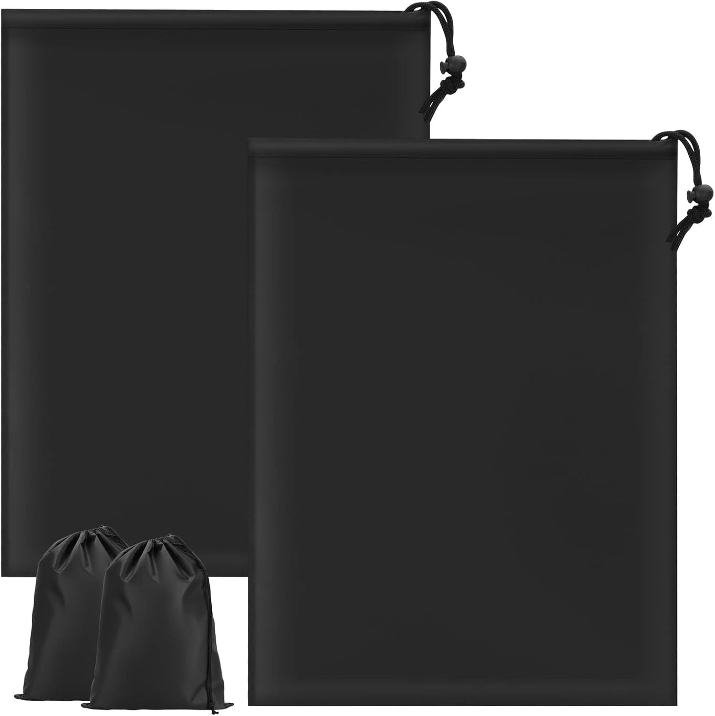 2Pcs Shoe Bag, Portable Shoe Bags for Travel, Dust-Proof Medium Packing Cloth Bag, Non-Woven Drawstring Storage Bag for Toy Shoes Boots High Heel Socks